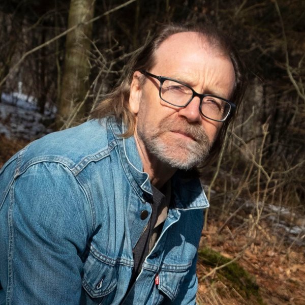 Author George Saunders photographed by his daughter at home in New York state.