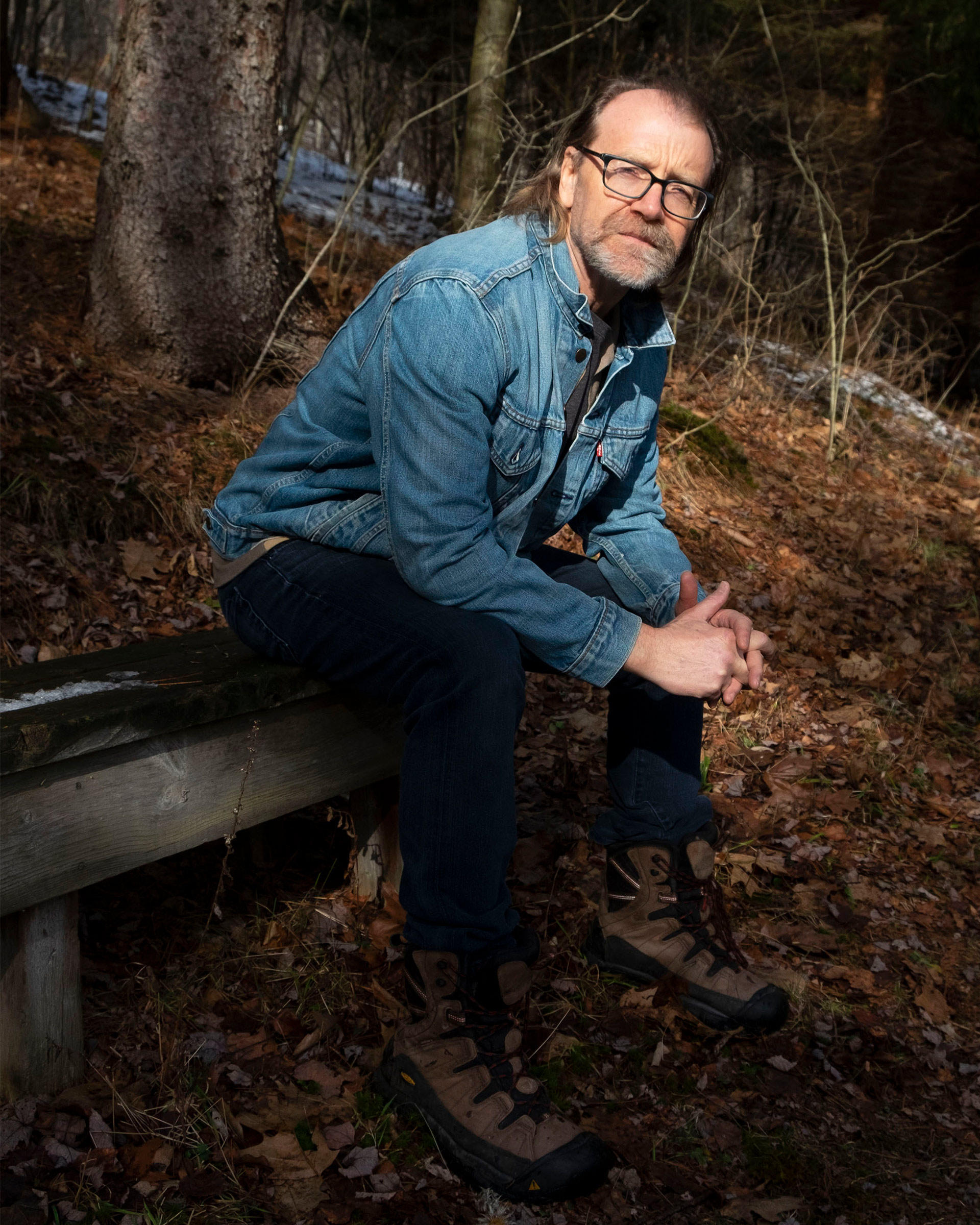 Author George Saunders photographed by his daughter at home in New York state. (Alena Mae Saunders—Guardian/eyevine/Redux)