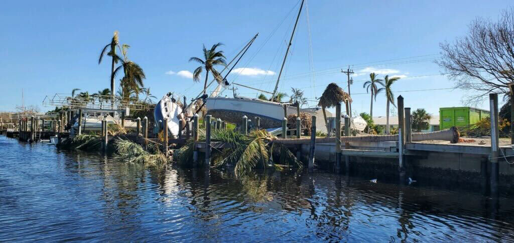 The damage in St. James City, Fla. after Ian passed.