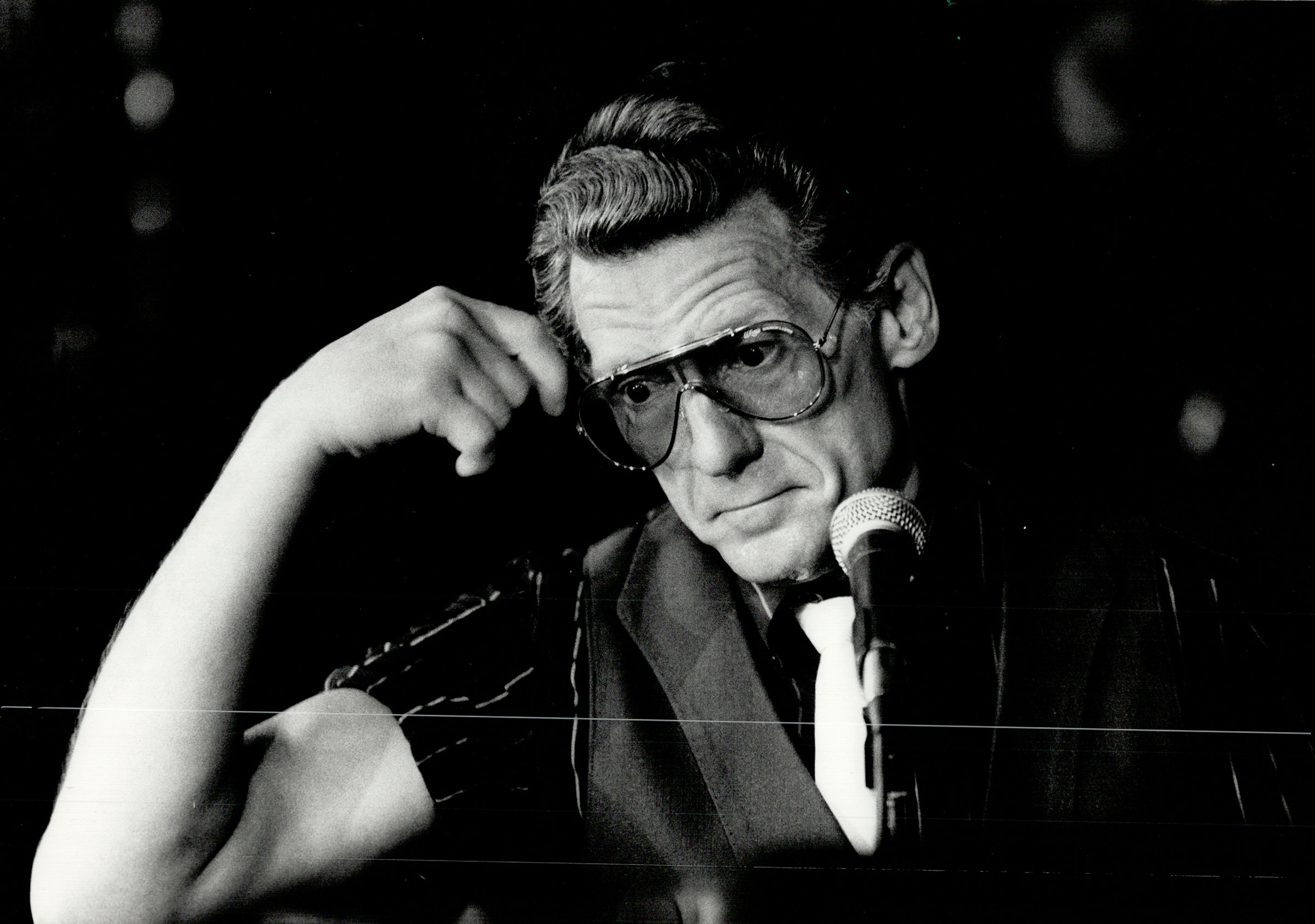Jerry Lee Lewis at the Royal York Hotel’s Imperial Room in Toronto, in 1987.