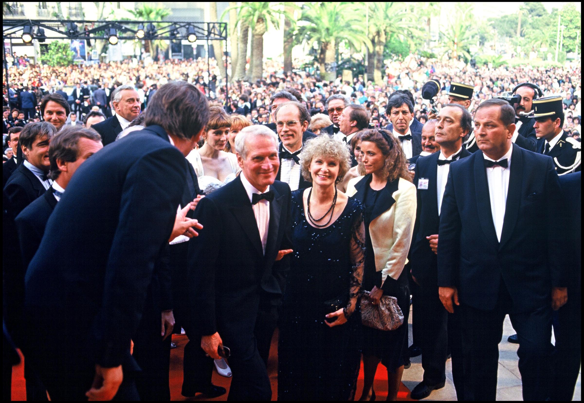 Paul Newman and Joanne Woodward at the 1987 International Cannes Film Festival