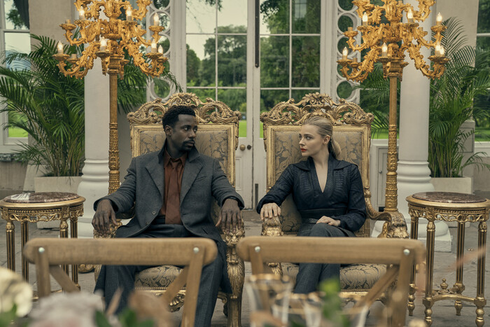 Gary Carr and Chloe Grace Moretz in 