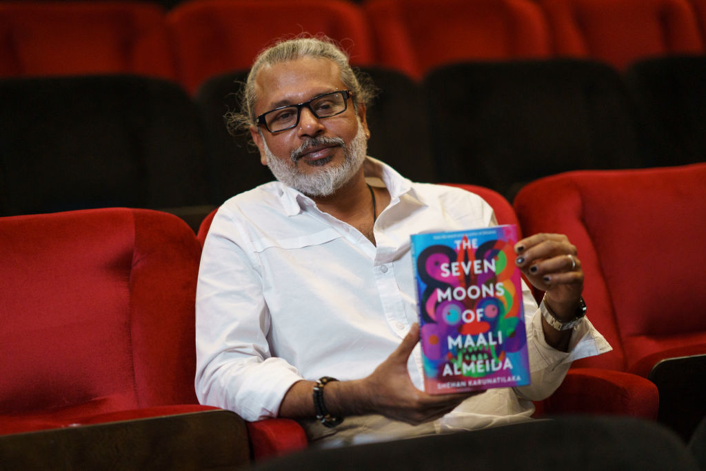 Shehan Karunatilaka, Sri Lankan author of 'The Seven Moons of Maali Almeida,' attends the Booker Prize 2022 shortlist photo-call on Oct. 14, 2022 in London. (David Levenson—Getty Images)