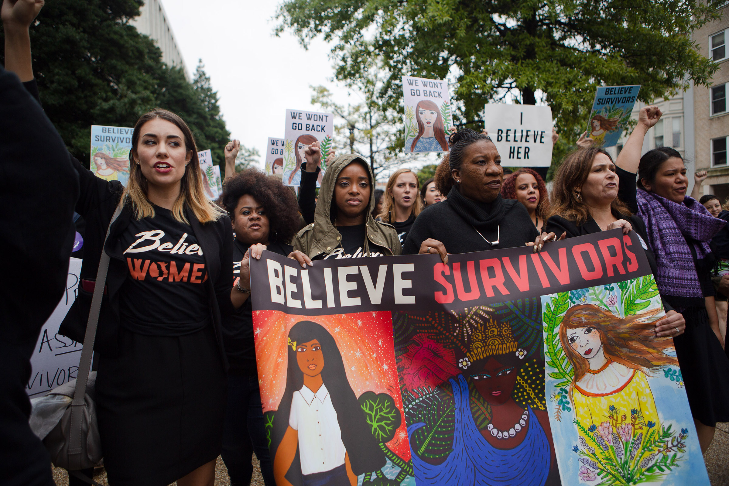 Burke marches to the Supreme Court as part of a series of protests against Kavanaugh’s nomination on Sept. 24, 2018. (Brooke Saias)