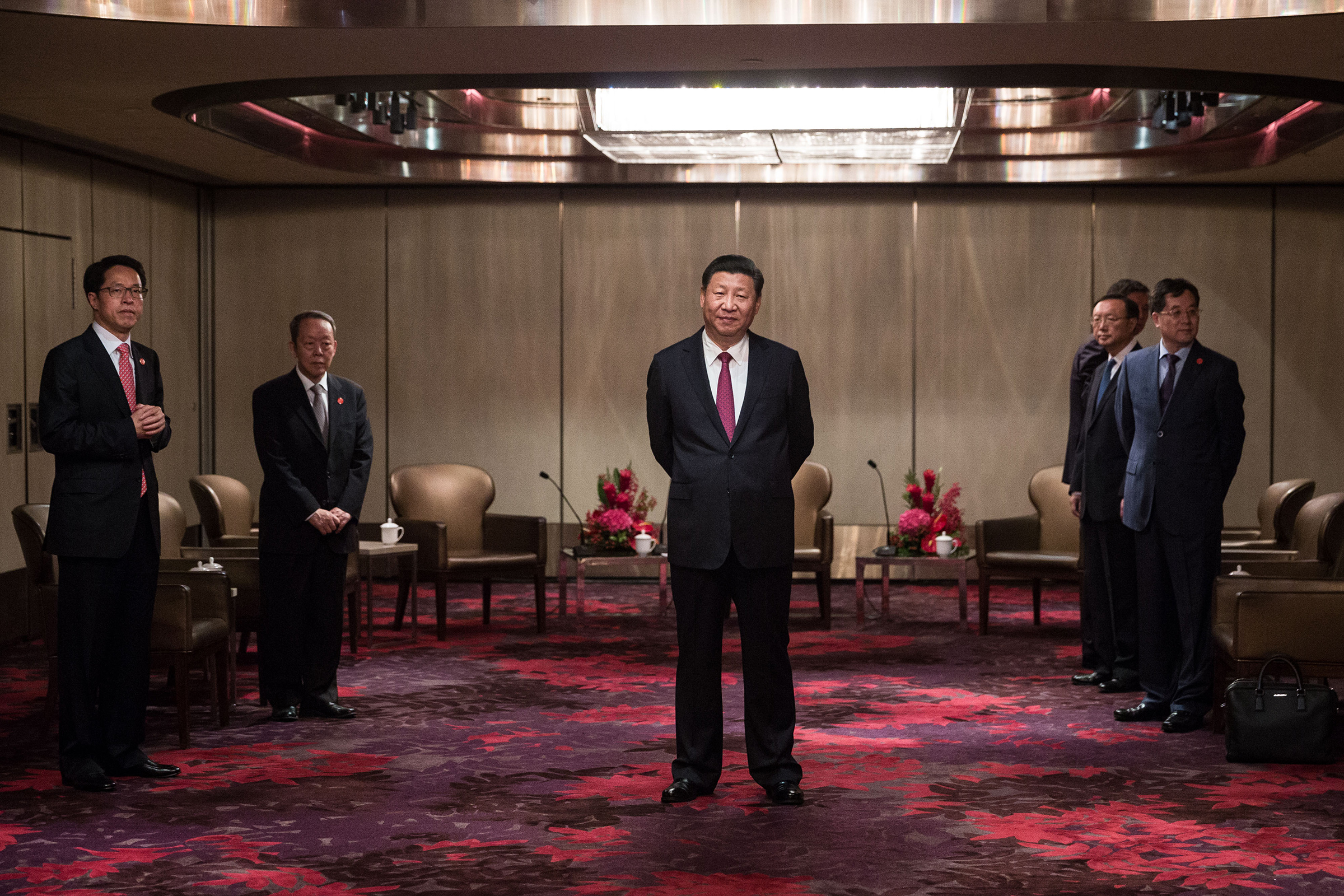 Xi in Hong Kong in 2017 ahead of inaugurating new Chief Executive Carrie Lam. (Dale de la Rey—AFP/Getty Images)