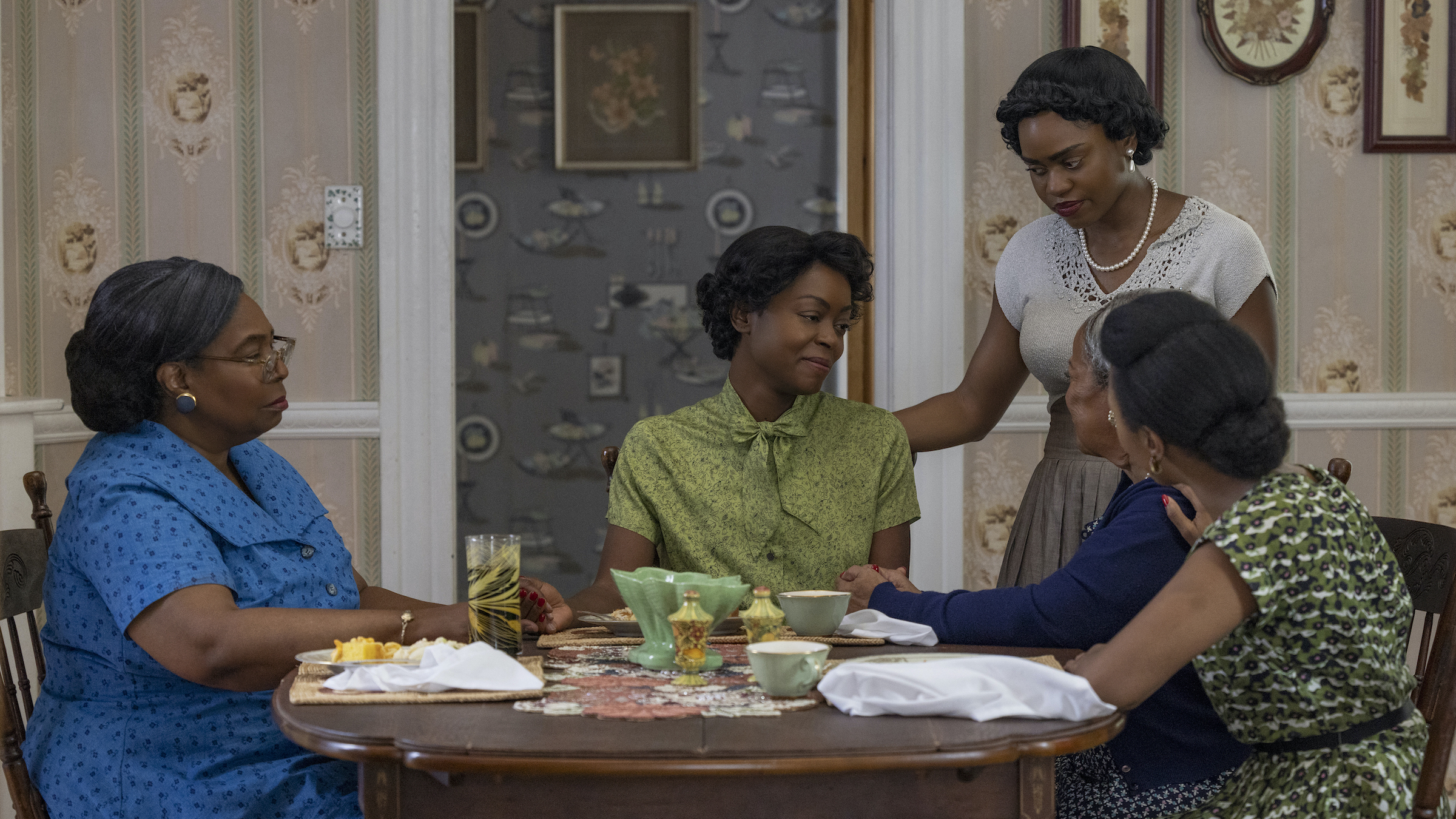 Whoopi Goldberg (left) as Alma Carthan and Danielle Deadwyler (center) as Mamie Till-Mobley (Lynsey Weatherspoon—Orion Pictures—© 2022 ORION RELEASING LLC. All Rights Reserved.)