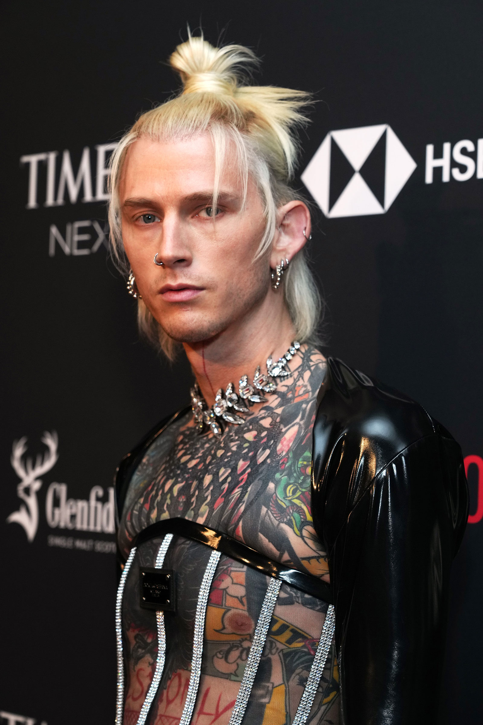 Musician Machine Gun Kelly attends the TIME100 Next Gala in New York City on Oct. 25, 2022. (Kevin Mazur—Getty Images for TIME)