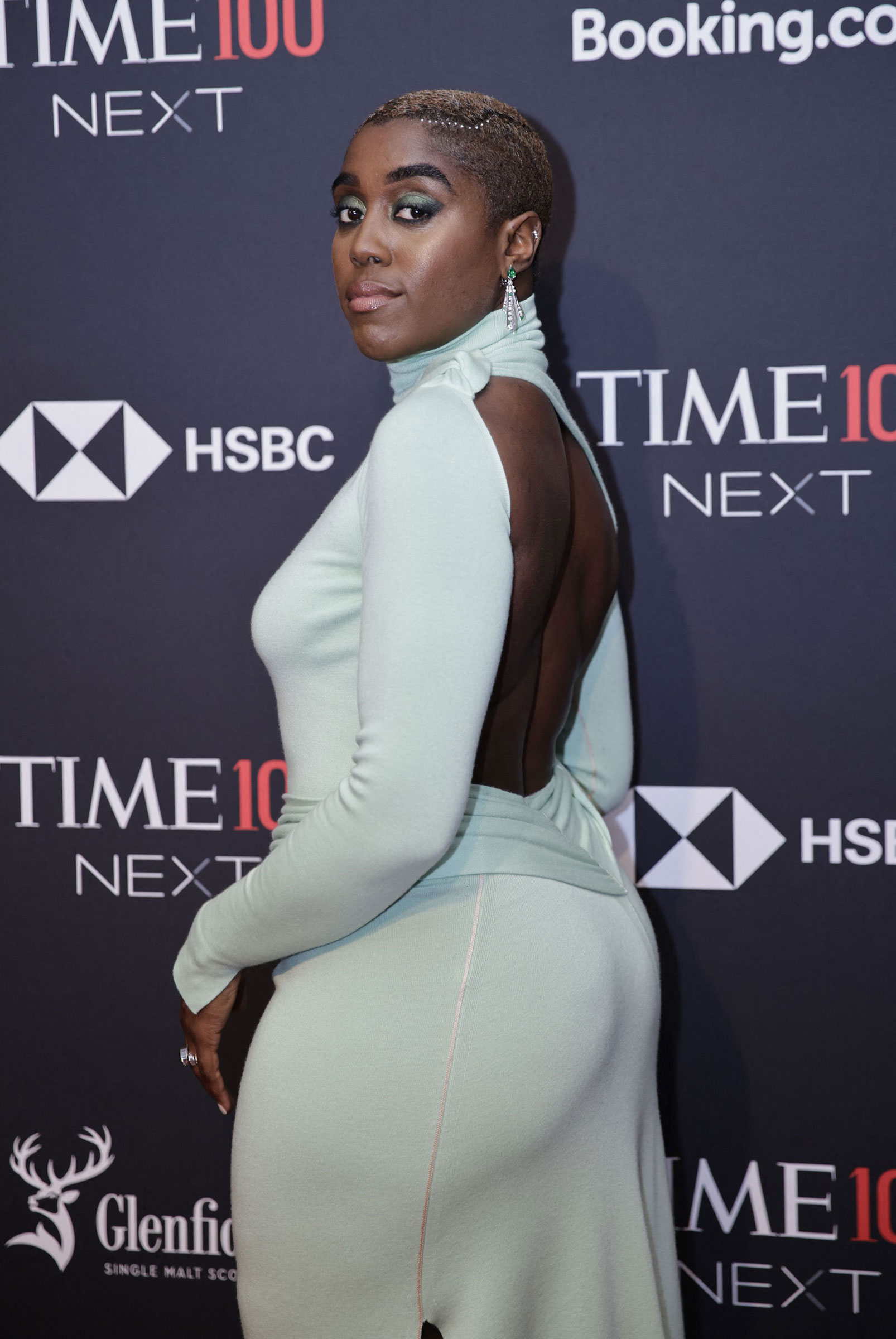 Actor Lashana Lynch attends the TIME100 Next Gala in New York City on Oct. 25, 2022. (Kena Betancur—AFP/Getty Images)
