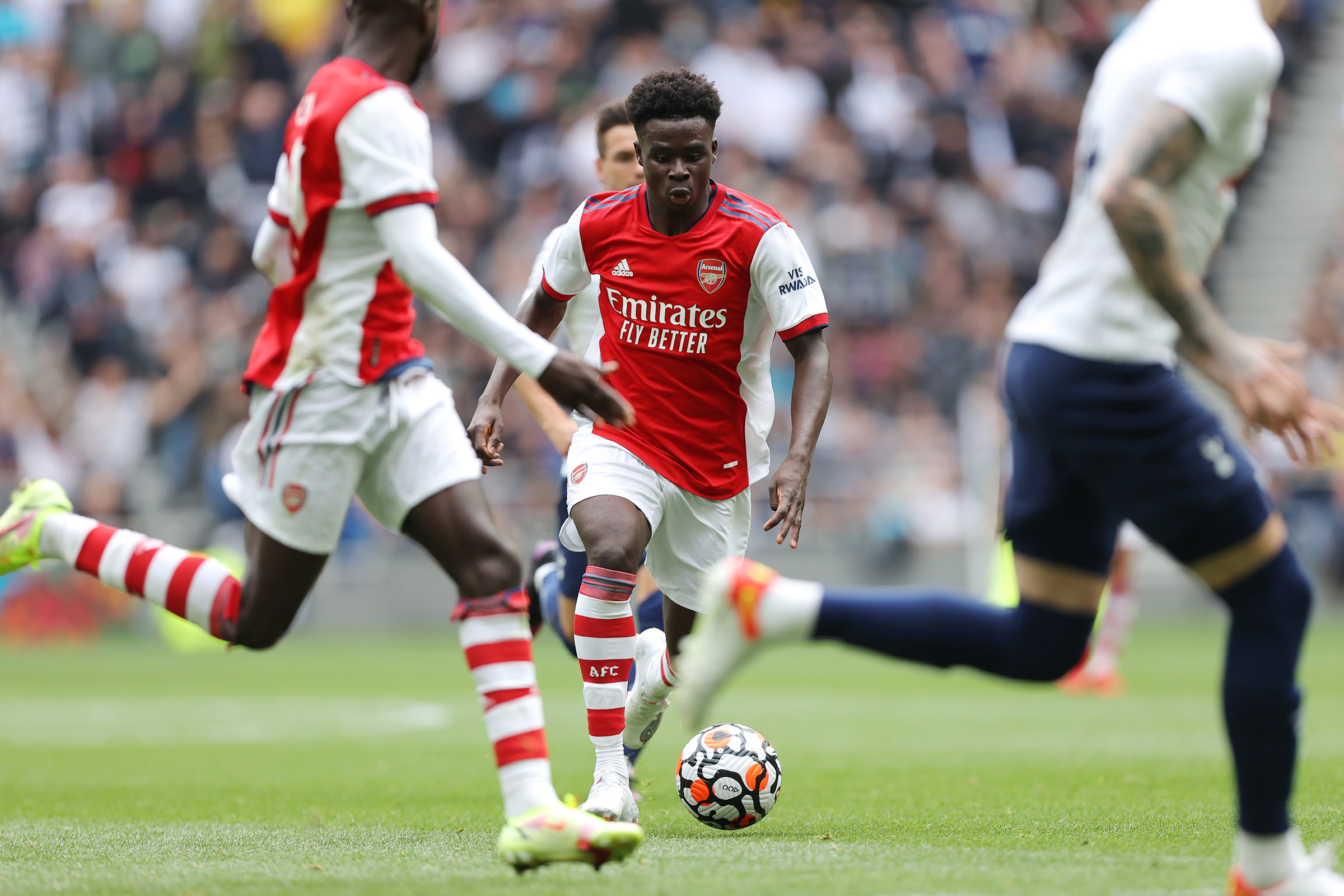 Saka has been Arsenal Player of the Year two years running (Charlotte Wilson—Offside/Getty Images)