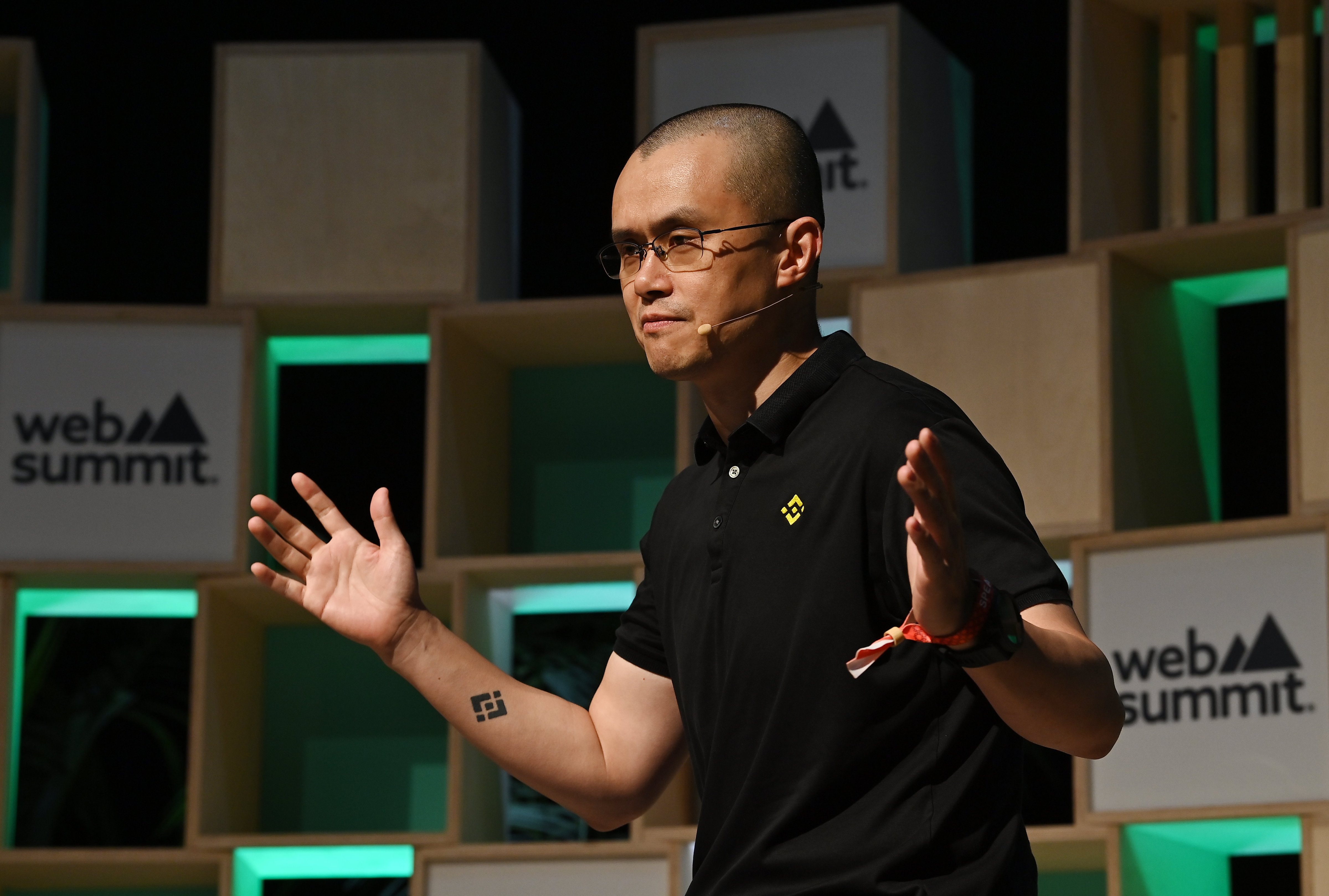 Changpeng Zhao, the co-founder and CEO of Binance, at the Web Summit 2022 in Lisbon, Portugal. (Piaras Ó Mídheach/Sportsfile for Web Summit--Getty Images)