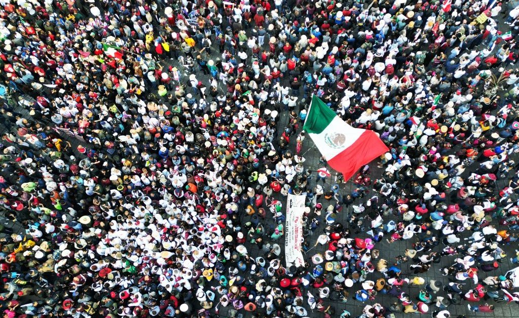 Mexico’s President Leads Massive Pro-Government March