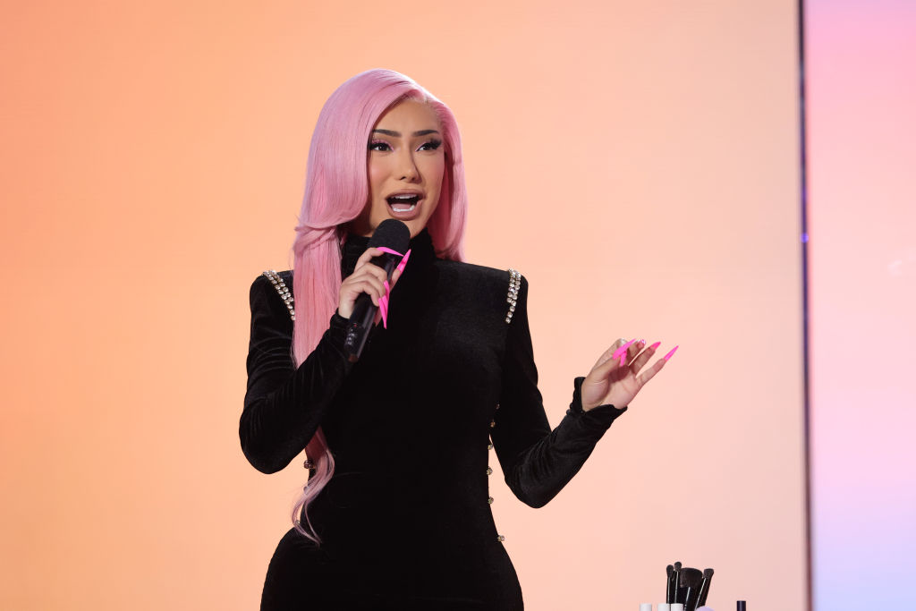 Nikita Dragun speaks onstage as YouTube Shopping presents Beauty Festival 2022 (Emma McIntyre—YouTube Beauty/Getty Images)