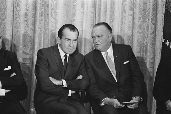 President Richard Nixon and F.B.I. Director J. Edgar Hoover