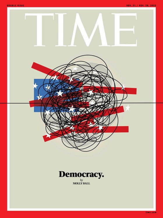Democracy Election Time Magazine Cover
