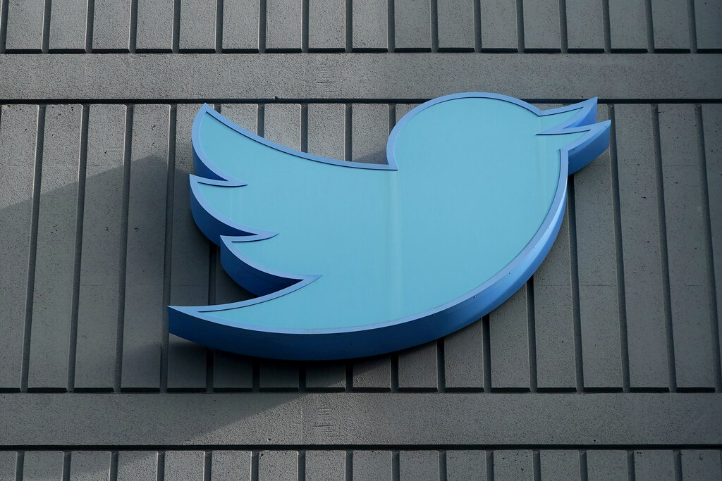 A Twitter headquarters sign is shown in San Francisco, on Nov. 4, 2022. (Jeff Chiu—AP)