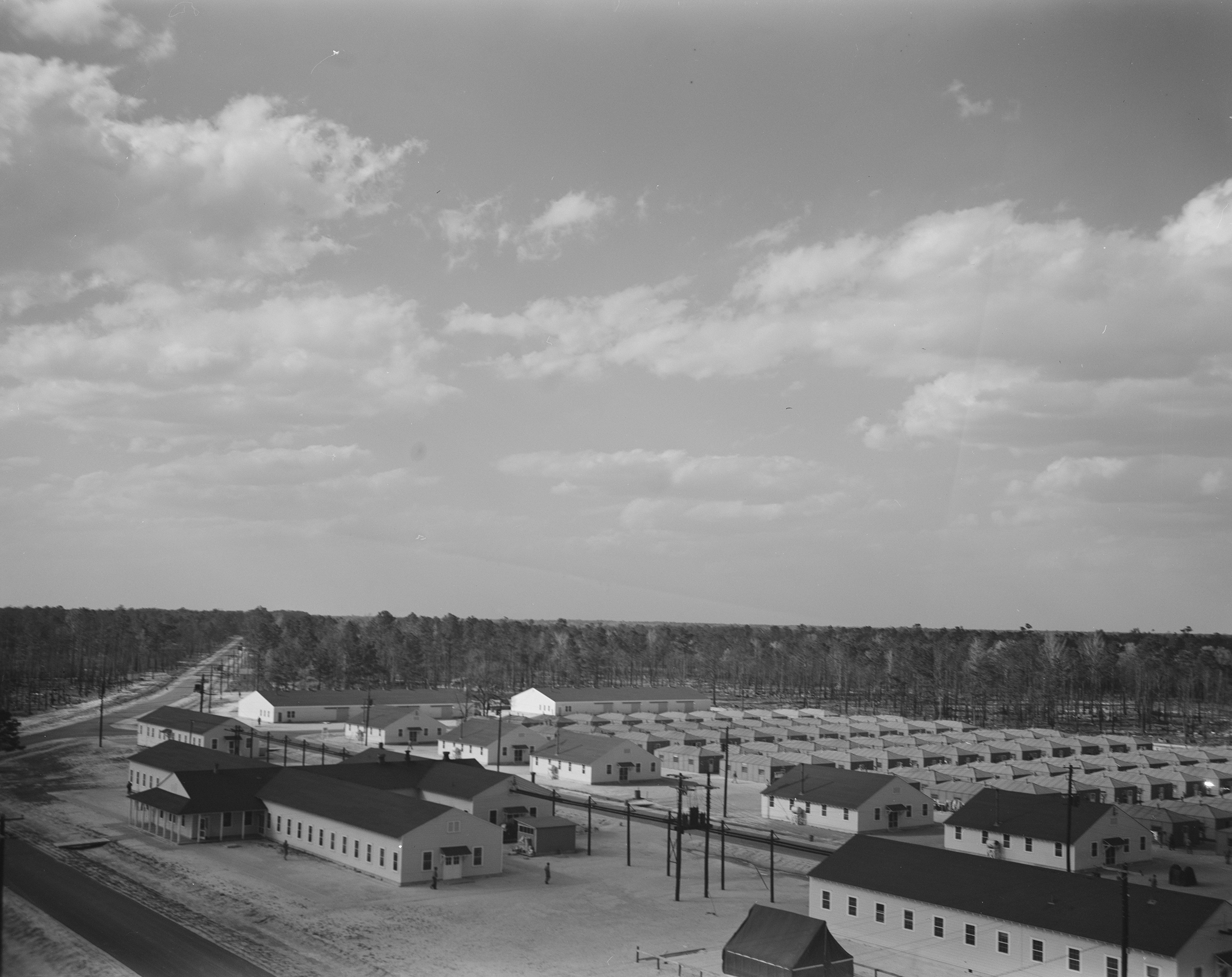 Buildings at Camp Lejeune, 1943. (Library of Congress)