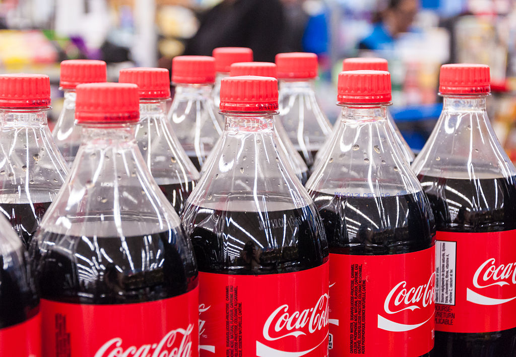 Coca-Cola's use of plastic increased by nearly 100,000 metric tons between 2019-2021. (Roberto Machado Noa/LightRocket—Getty Images)