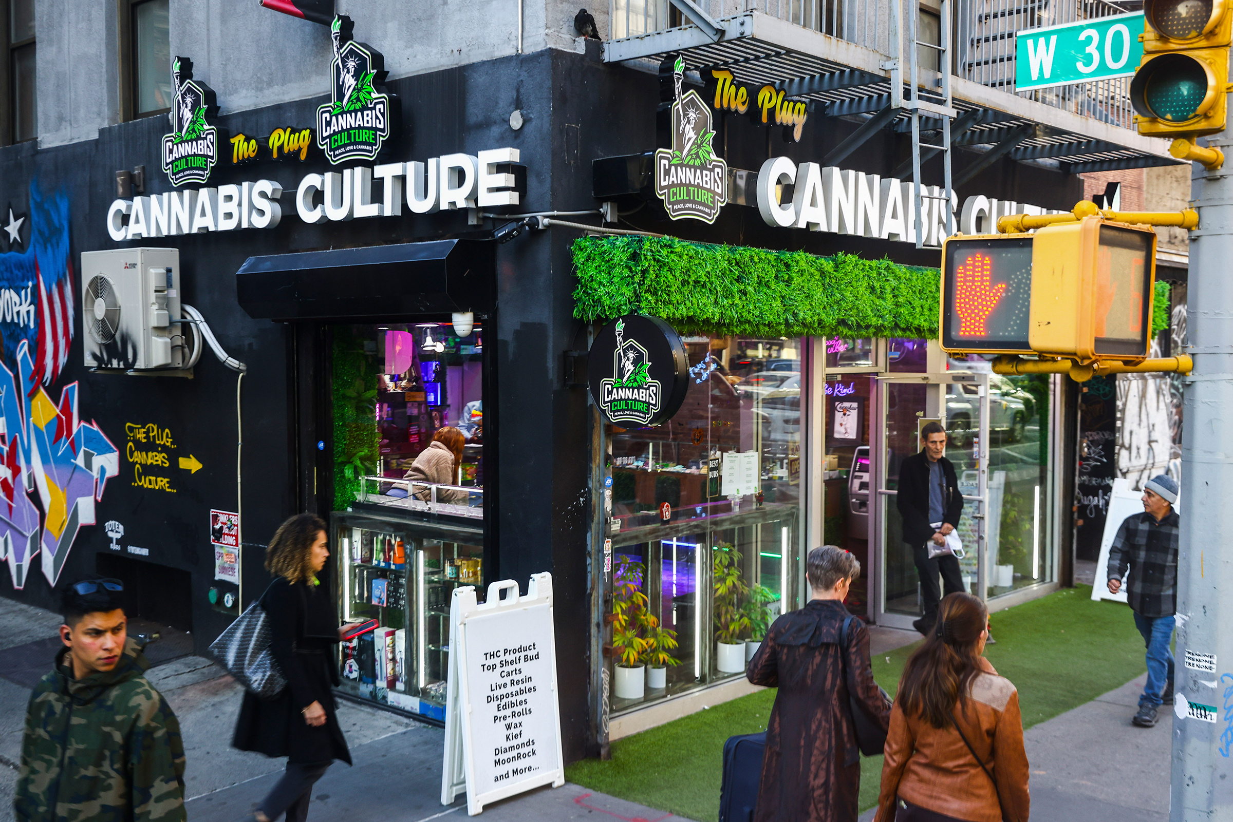 A Cannabis Culture store in New York City on Oct. 21. (Beata Zawrzel—NurPhoto/Getty Images)