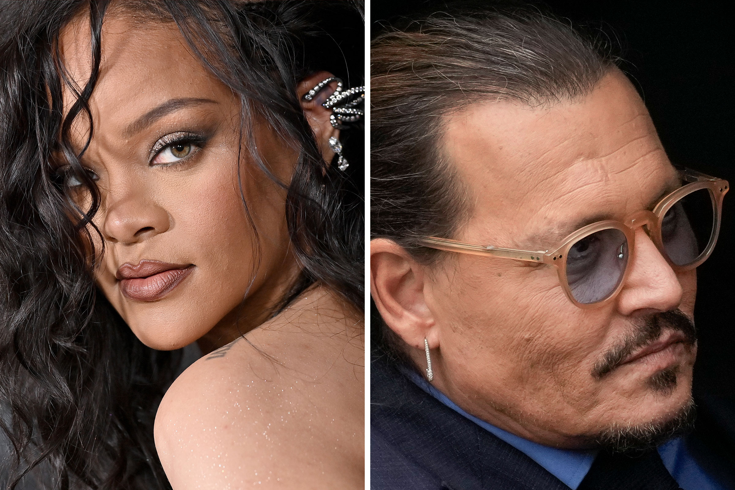 Rihanna; Johnny Depp (Axelle/Bauer-Griffin/FilmMagic; Drew Angerer—Getty Images)
