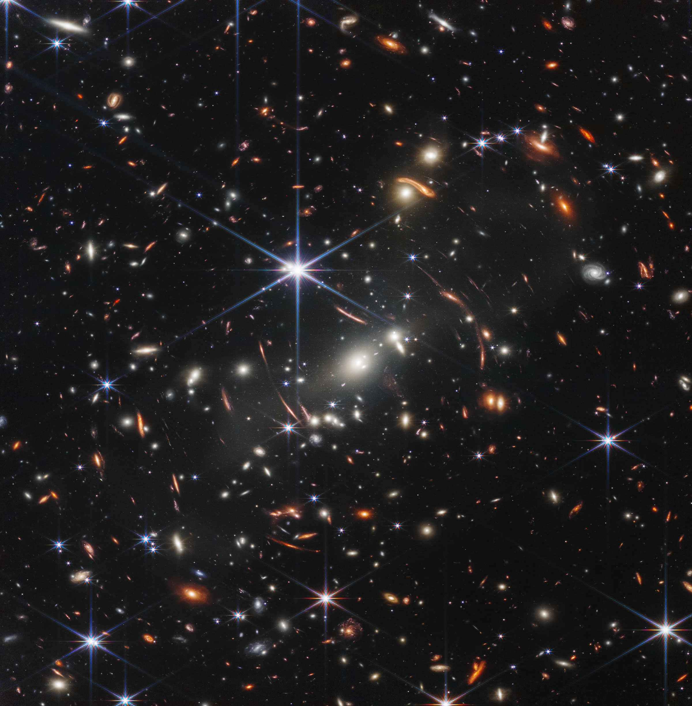 One of the first images from NASA’s James Webb Space Telescope showing galaxy cluster SMACS 0723.