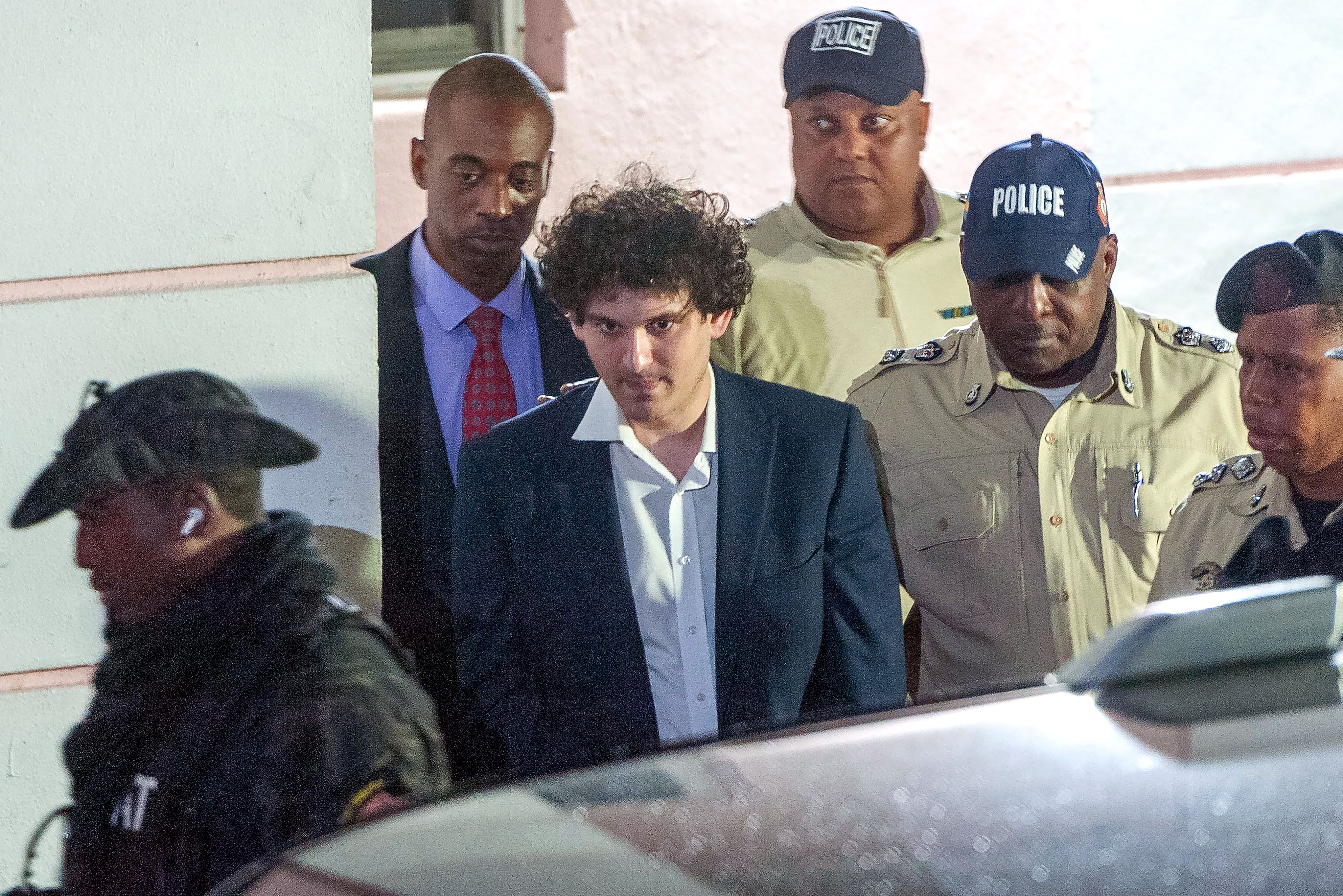 FTX founder Sam Bankman-Fried is arrested in the Bahamas on December 13, 2022. (Mario Duncanson--AFP/Getty Images)