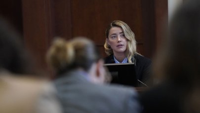 Amber Heard testifies on May 4 in a defamation case against her