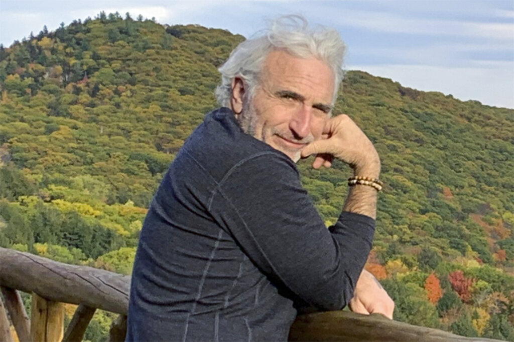 This 2019 photo shows Howard Irwin Fischer in Vermont.  Fischer is one supporter who sees human composting as an eco-friendly way to return his remains to the earth as fresh, fertile soil when he dies. (Randee Fischer—AP)