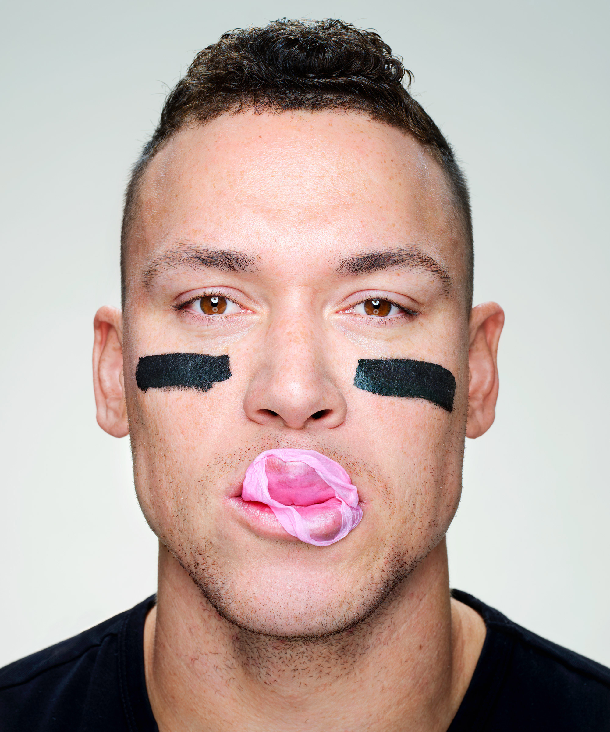 <strong>Aaron Judge.</strong> "<a href="https://time.com/athlete-of-the-year-2022-aaron-judge/">Athlete of the Year: Aaron Judge,</a>" December 26 issue. (Martin Schoeller for TIME)