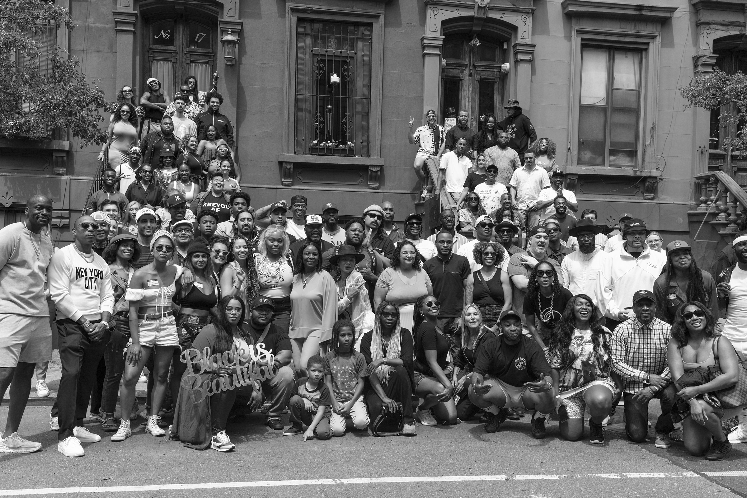 Black NFT artists gather at 17 E. 126th St in Harlem, New York City, for a photo shoot led by Brandon Ruffin. (Gioncarlo Valentine for TIME)