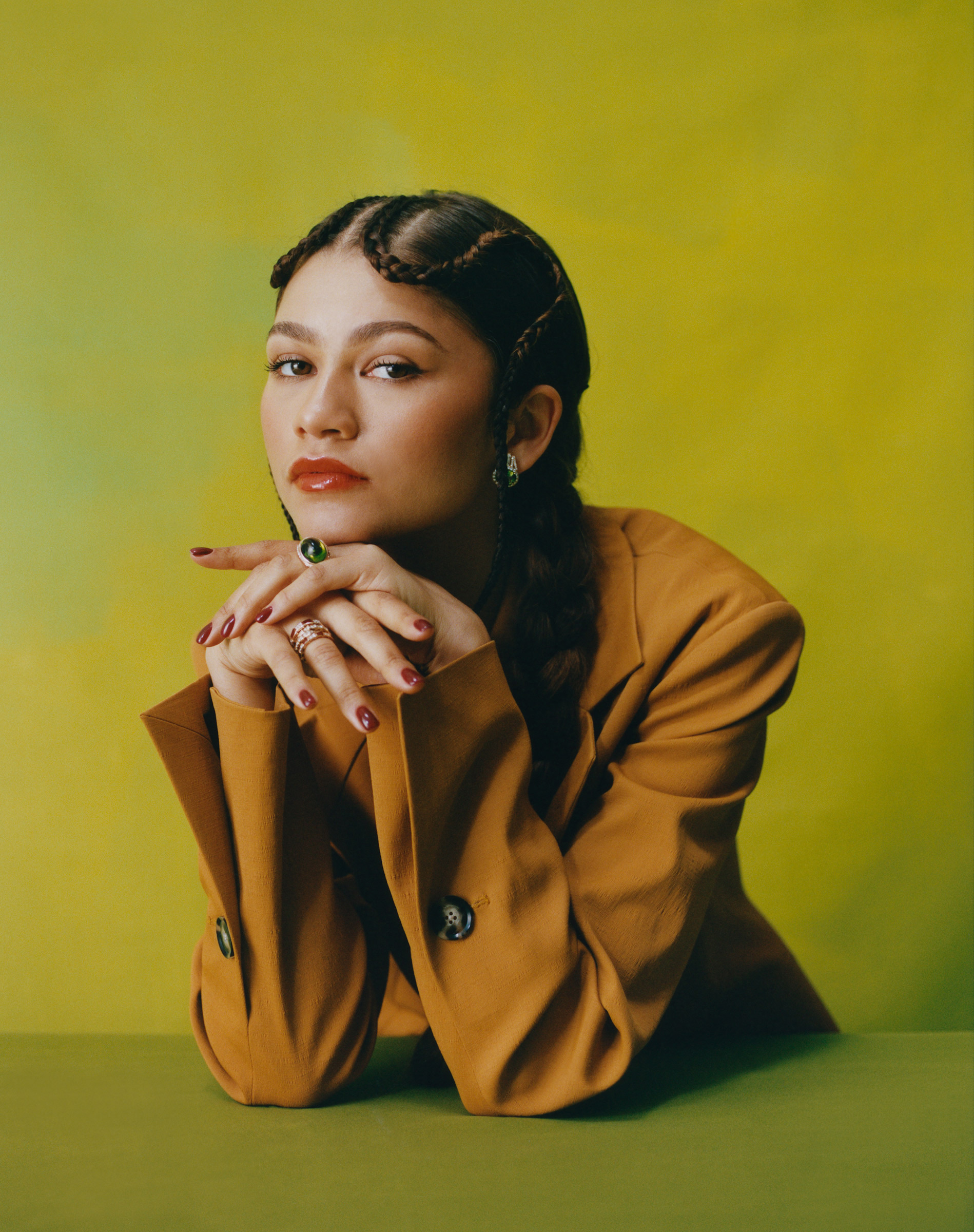 <strong>Zendaya.</strong> "<a href="https://time.com/collection/100-most-influential-people-2022/6177806/zendaya/">Time 100 Most Influential People: Zendaya,</a>" June 6 issue. (Camila Falquez for TIME)