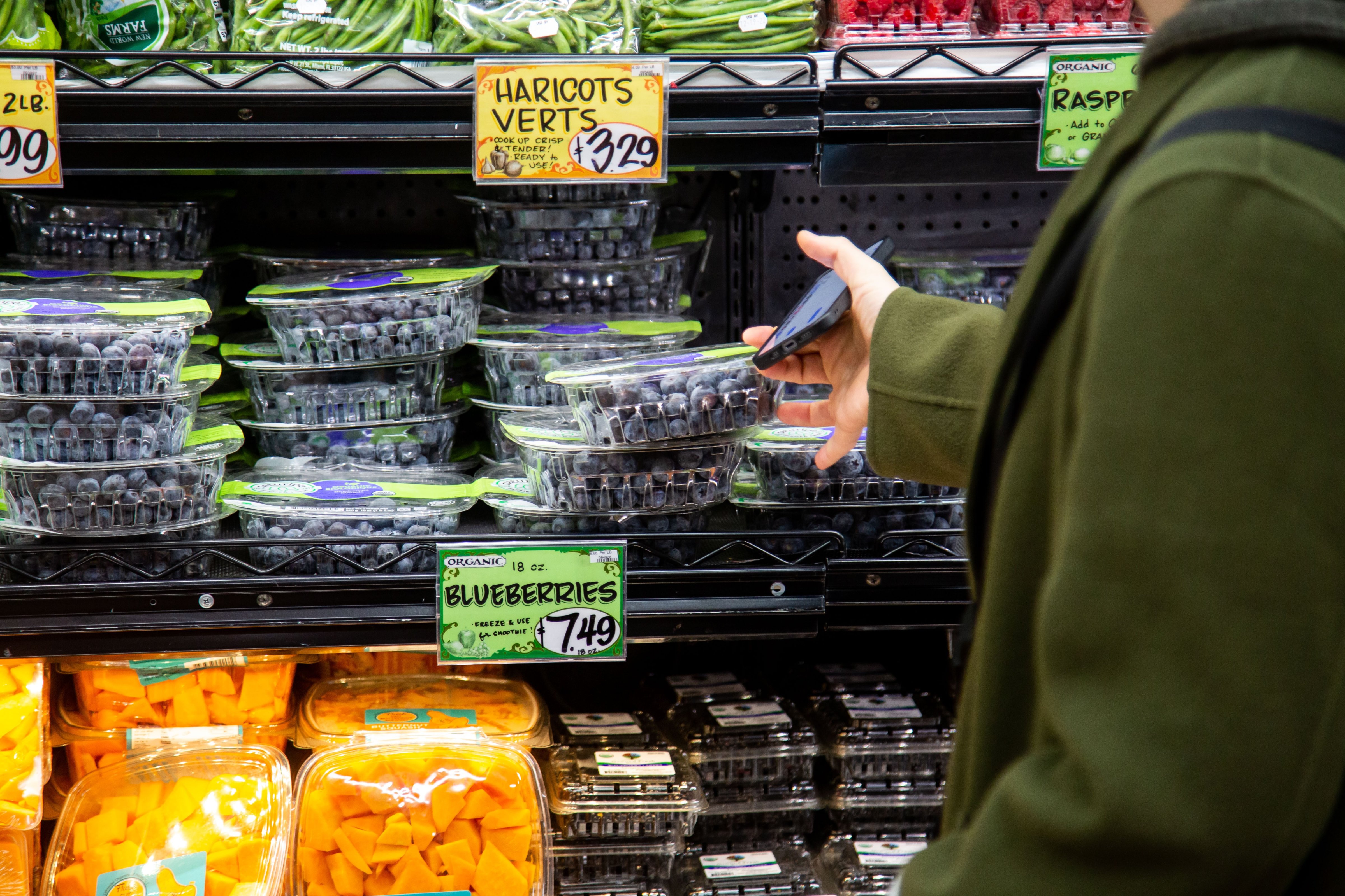 Although overall inflation is starting to cool, dipping to 6.5% after peaking at about 9% last summer, shoppers haven’t seen much relief in terms of grocery prices. (Michael Nagle––Xinhua via Getty Images)