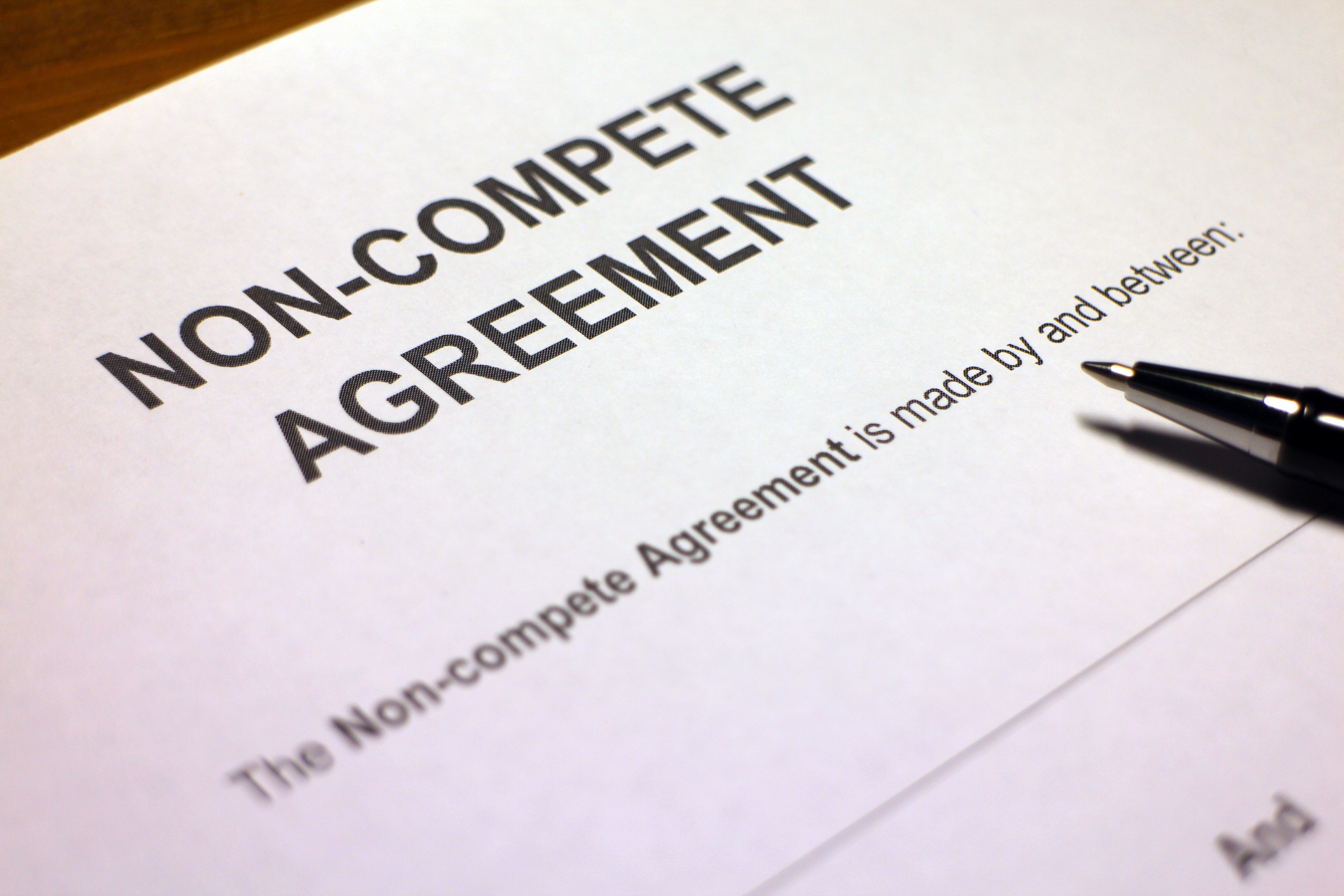 A non-compete clause (often NCC), or covenant not to compete (CNC), is a term used in contract law under which one party (usually an employee) agrees not to enter into or start a similar profession or trade in competition against another party (usually the employer). (Getty Images/iStockphoto)