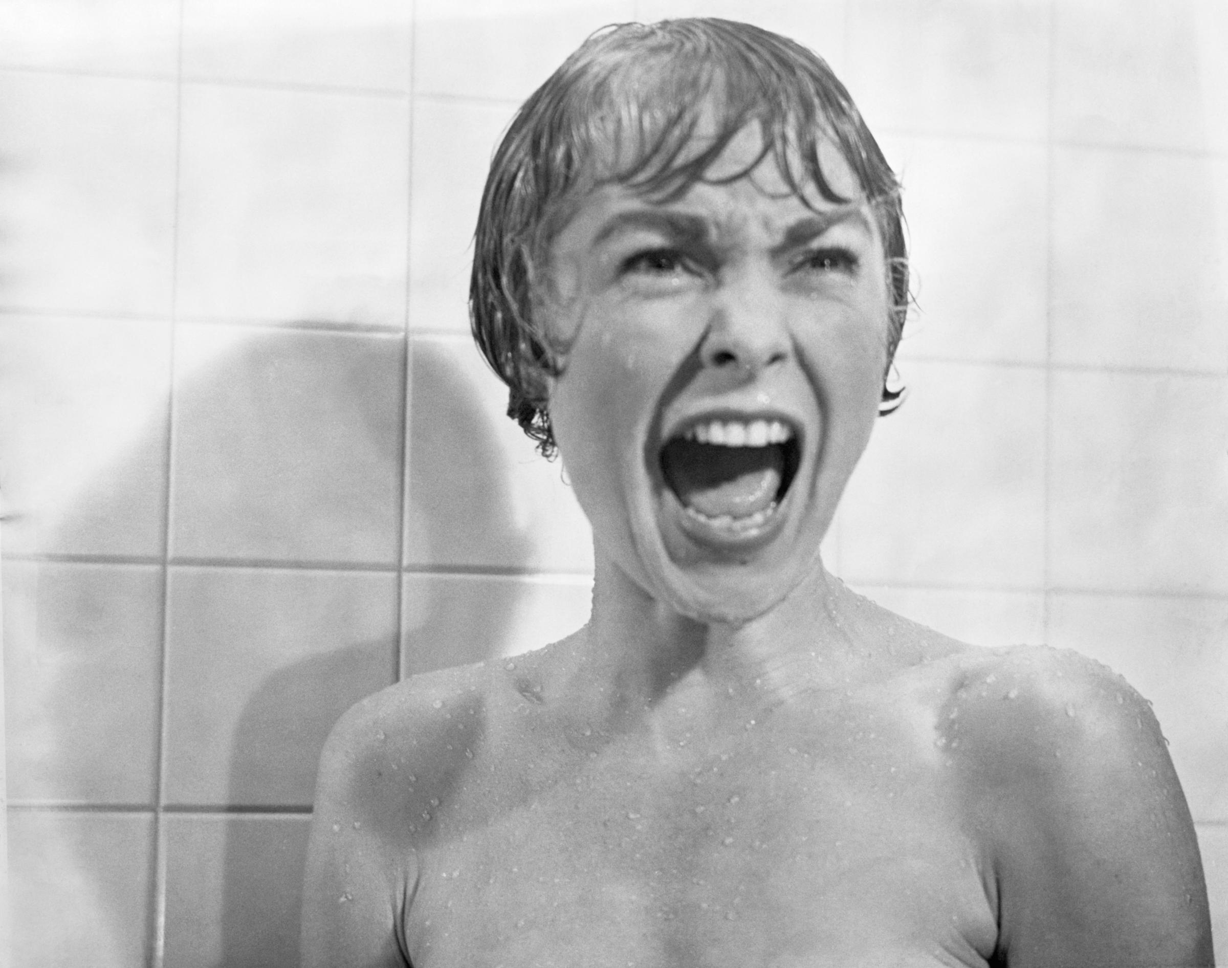 Janet Leigh screaming in 'Psycho' shower scene