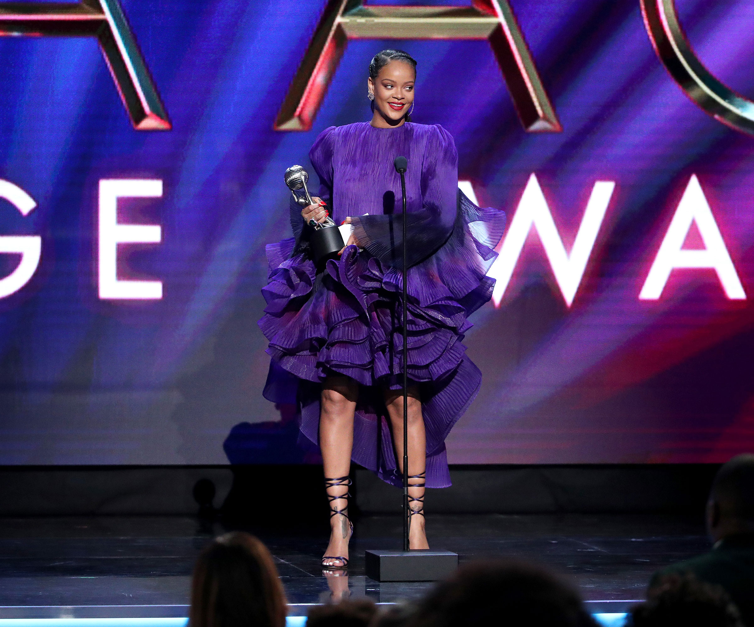 Rihanna accepts the President's Award onstage during the 51st NAACP Image Awards in Pasadena, Calif. on Feb. 22, 2020. (Rich Fury—Getty Images)