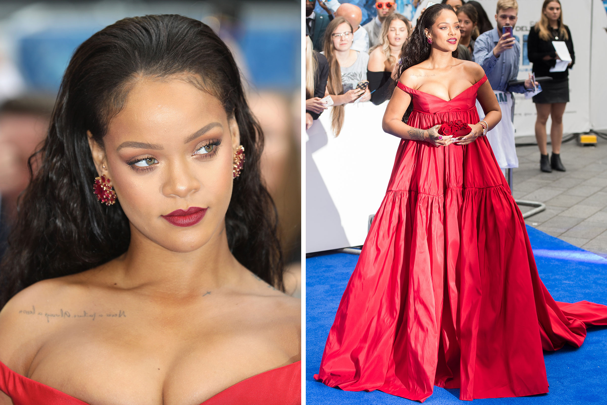 Rihanna attends the "Valerian And The City Of A Thousand Planets" European Premiere at Cineworld Leicester Square in London on July 24, 2017.