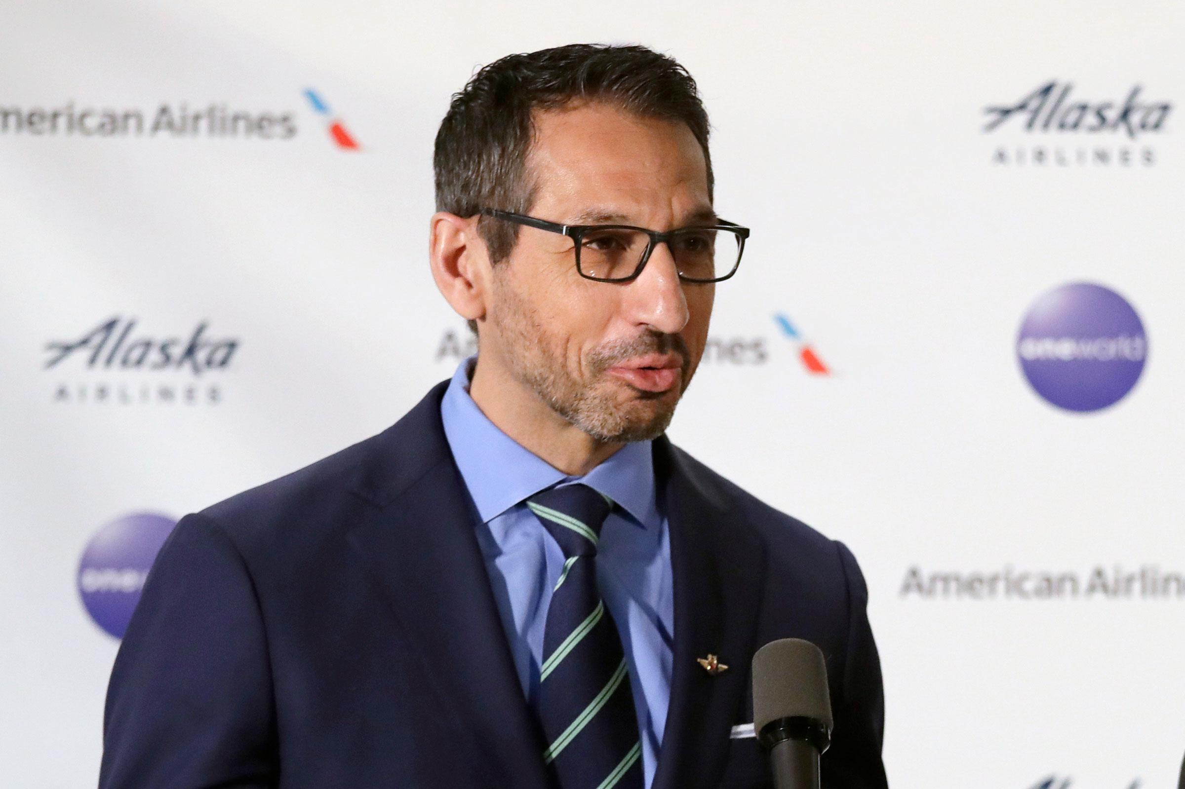 Alaska Airlines President Ben Minicucci in Seattle, on Feb. 13, 2020. Minicucci became CEO in Nov. 2020. (Elaine Thompson—AP)