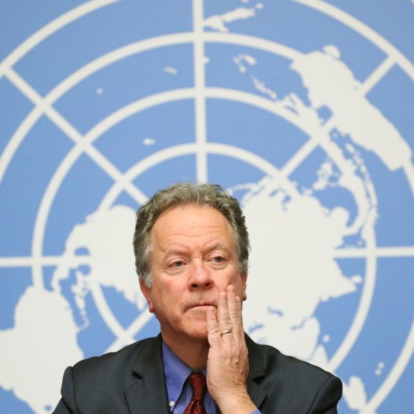 The World Food Programme (WFP) Executive director David Beasley attends a news conference on the food security in Yemen at the United Nations in Geneva, Switzerland, December 4, 2018.