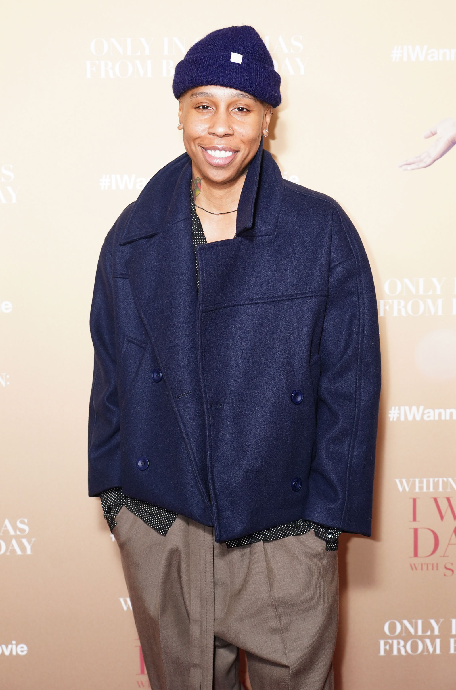 Lena Waithe arrives for the gala screening of I Want To Dance With Somebody at the Ham Yard Hotel in London on Dec. 19, 2022.