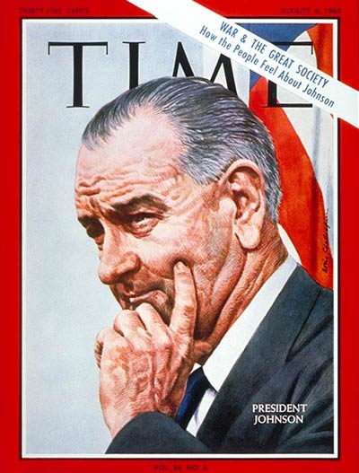 LBJ on the cover of TIME in 1965