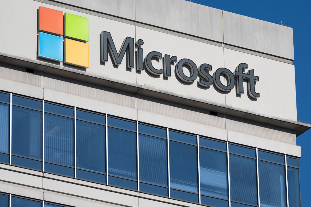 A building with offices belonging to Microsoft is seen in Chevy Chase, Maryland, January 18, 2023. - Microsoft on January 18, 2023 said it would layoff 10,000 employees in the coming months as the economic downturn continues to punish US tech giants. (Saul Loeb–AFP/Getty Images)