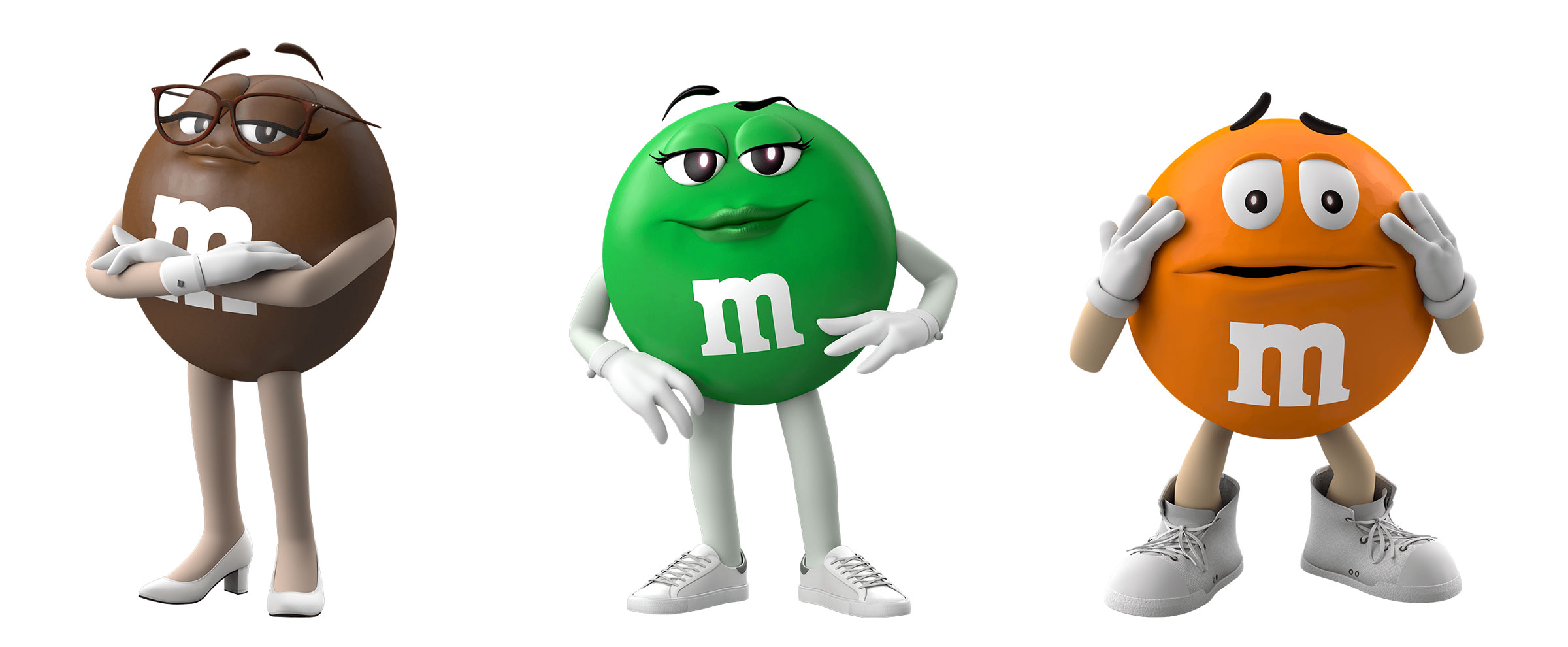 M&M's became the focus of a partisan backlash after the brand made a number of stylistic tweaks to its cast of “spokescandies” last year. (Courtesy M&M’s)
