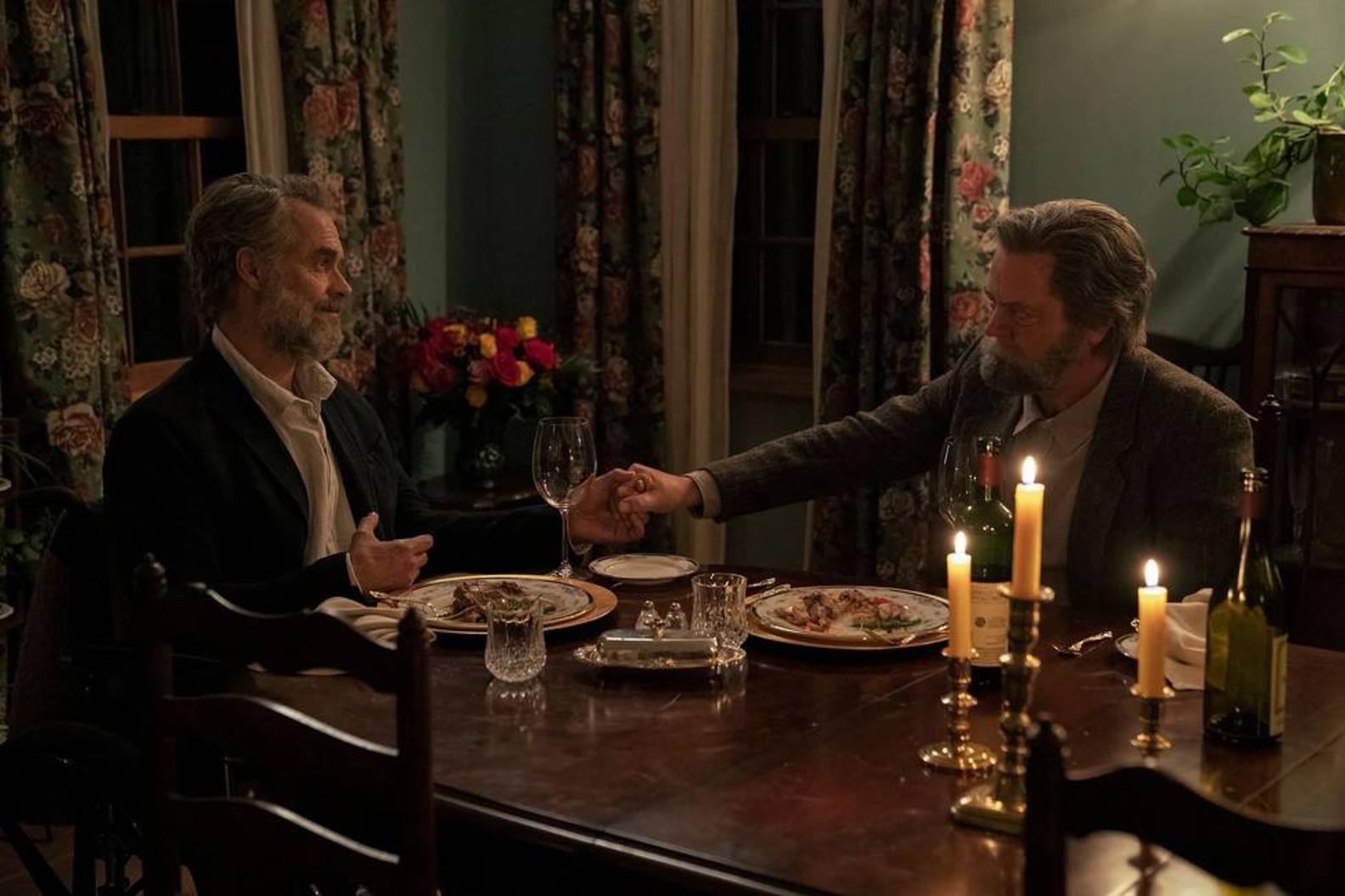 Murray Bartlett and Nick Offerman in episode three of 'The Last of Us' (Liane Hentscher—HBO)
