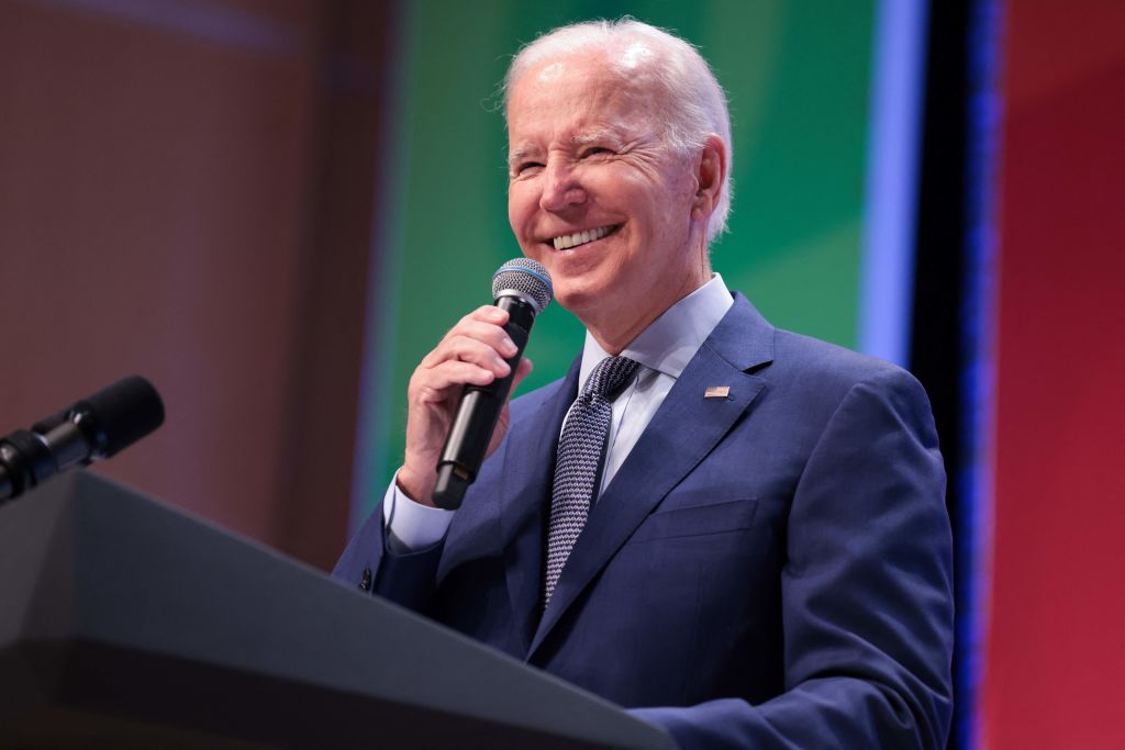 President Joe Biden speaks during the White House Conference on Hunger, Nutrition, and Health at the Ronald Reagan Building in Washington, DC, Sept. 28, 2022. (Oliver Contreras—AFP via Getty Images)