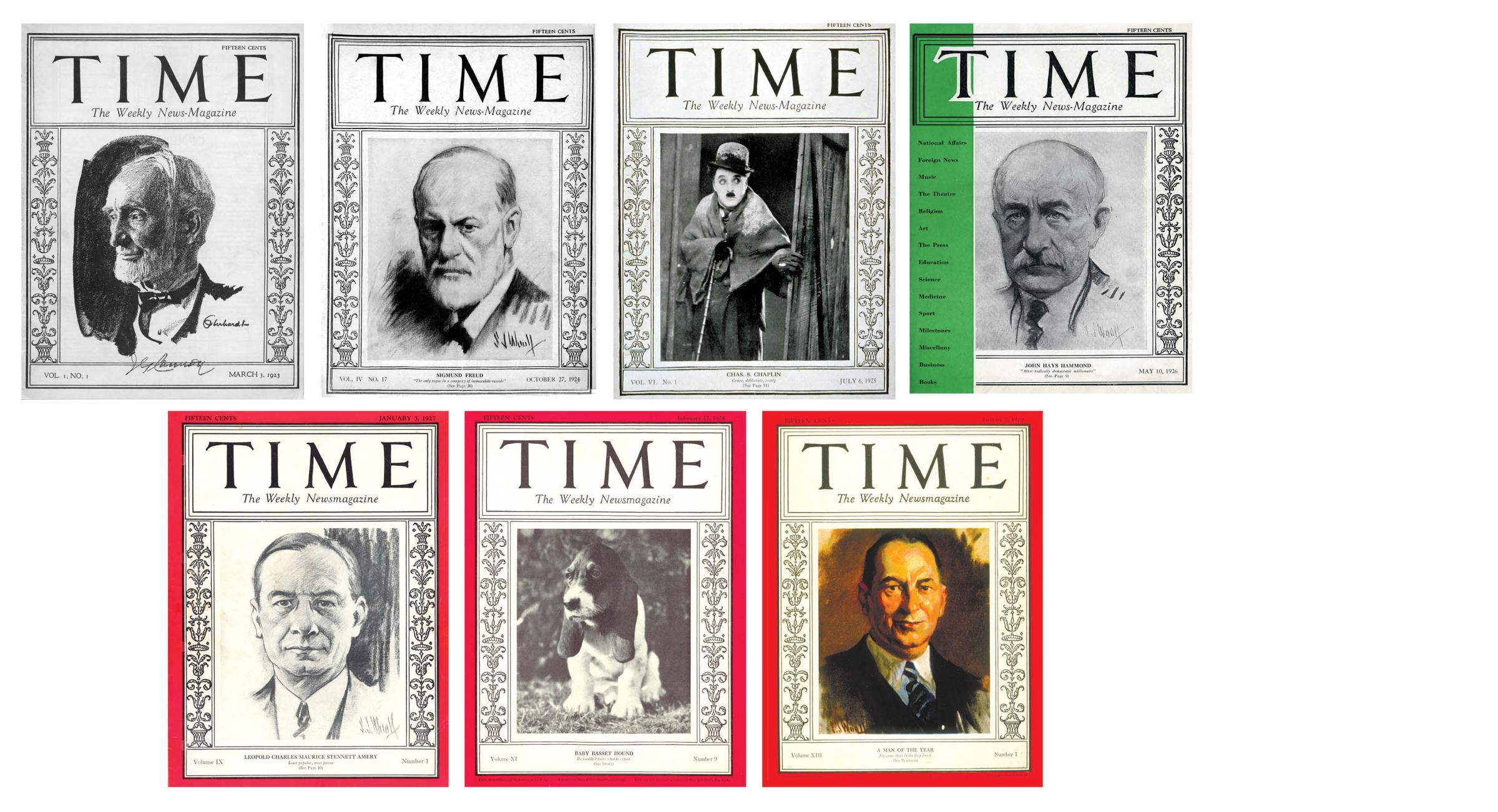 TIME cover decades 1920s