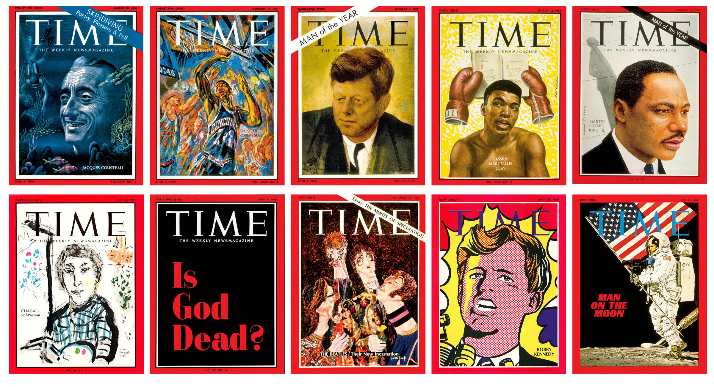 TIME cover decades 1960s