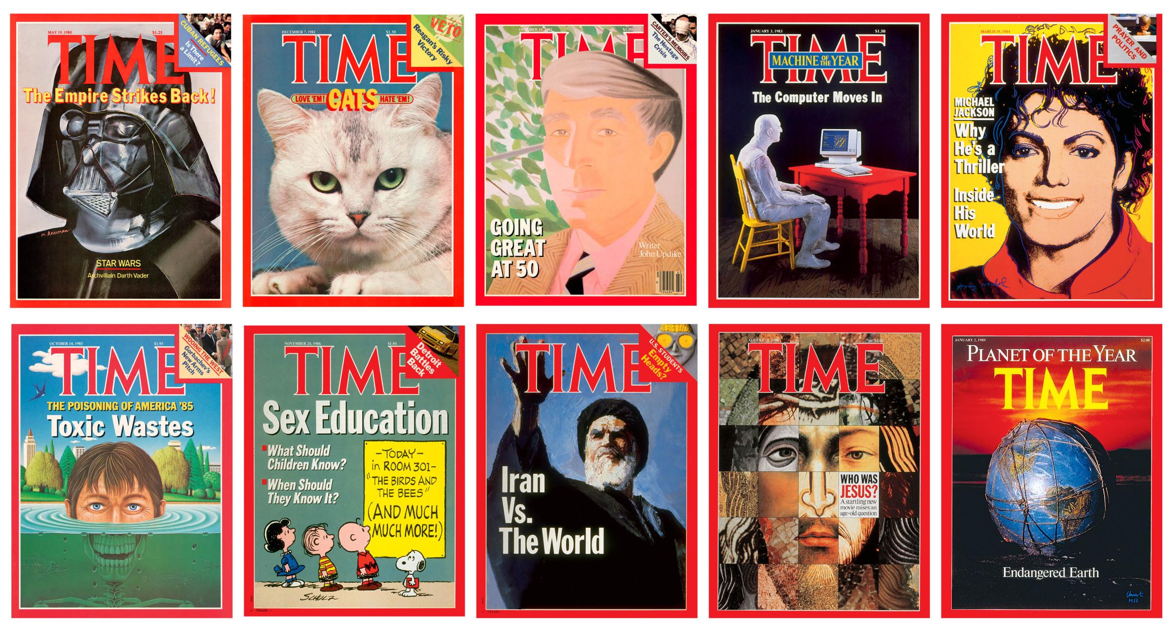TIME cover decades 1980s