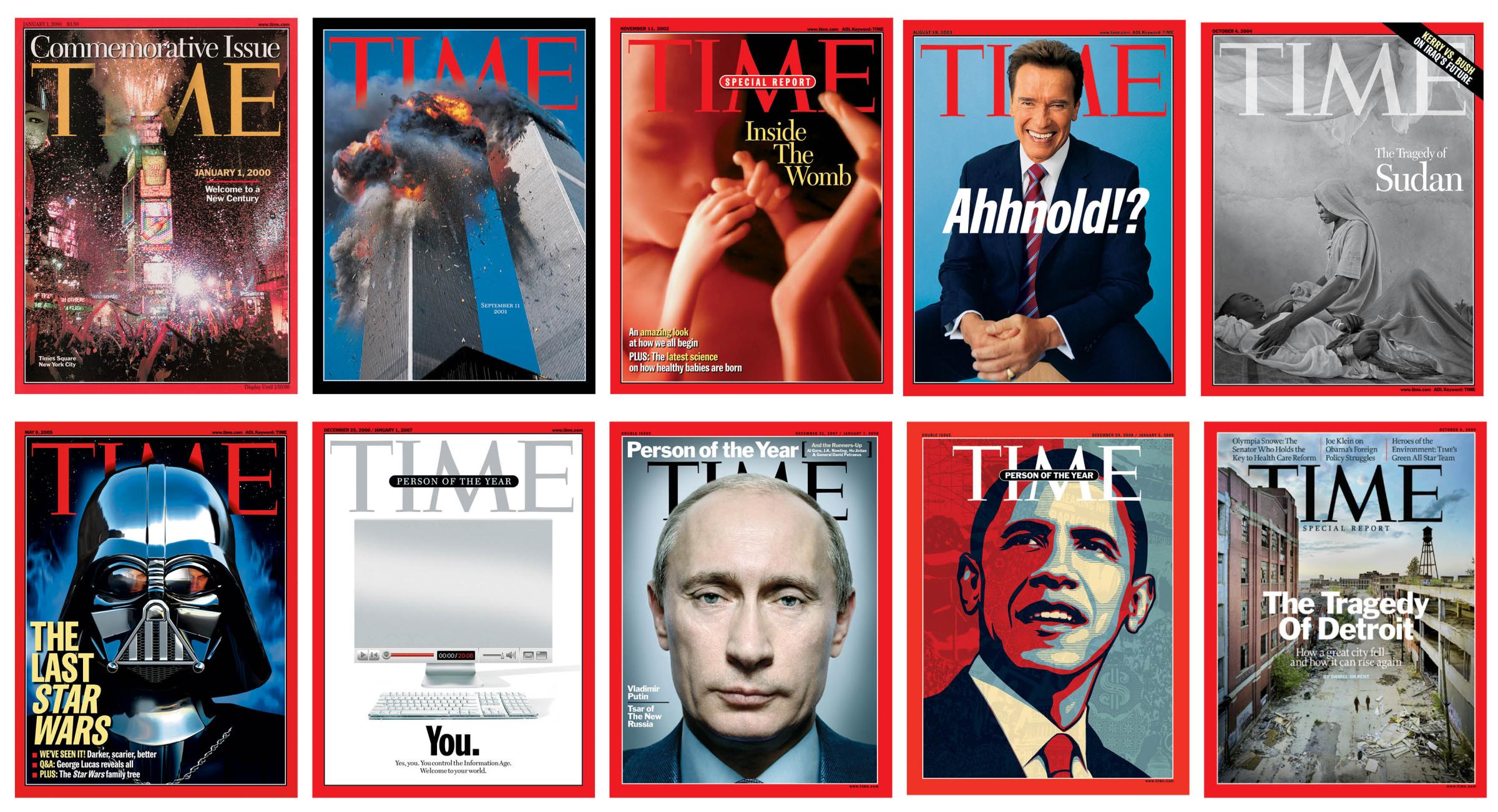 TIME cover decades 2000s