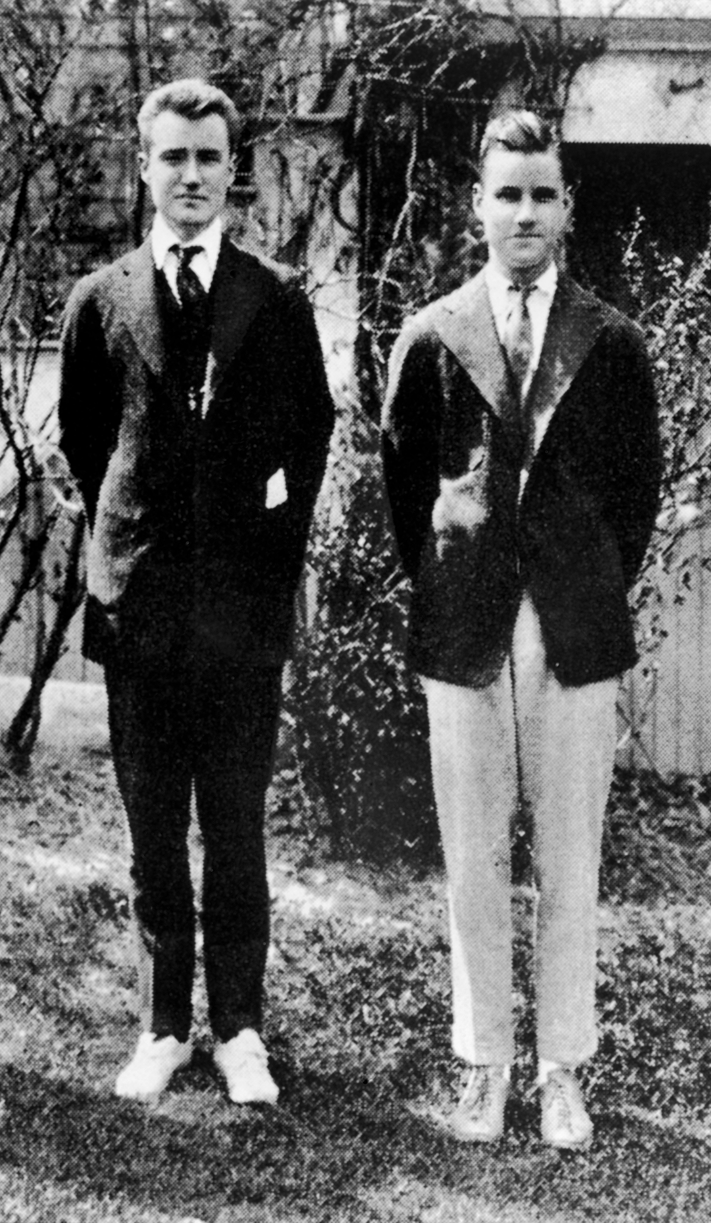 The future co-founders of TIME, Henry Luce (left) and Briton Hadden (right), at Hotchkiss Prepatory School in Lakeville, Conn., in 1916.