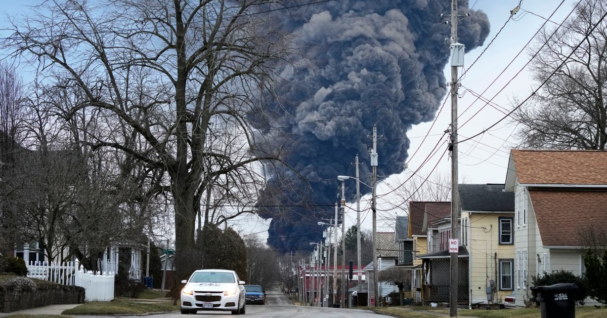 Crews Release Toxic Chemicals From Derailed Tankers in Ohio