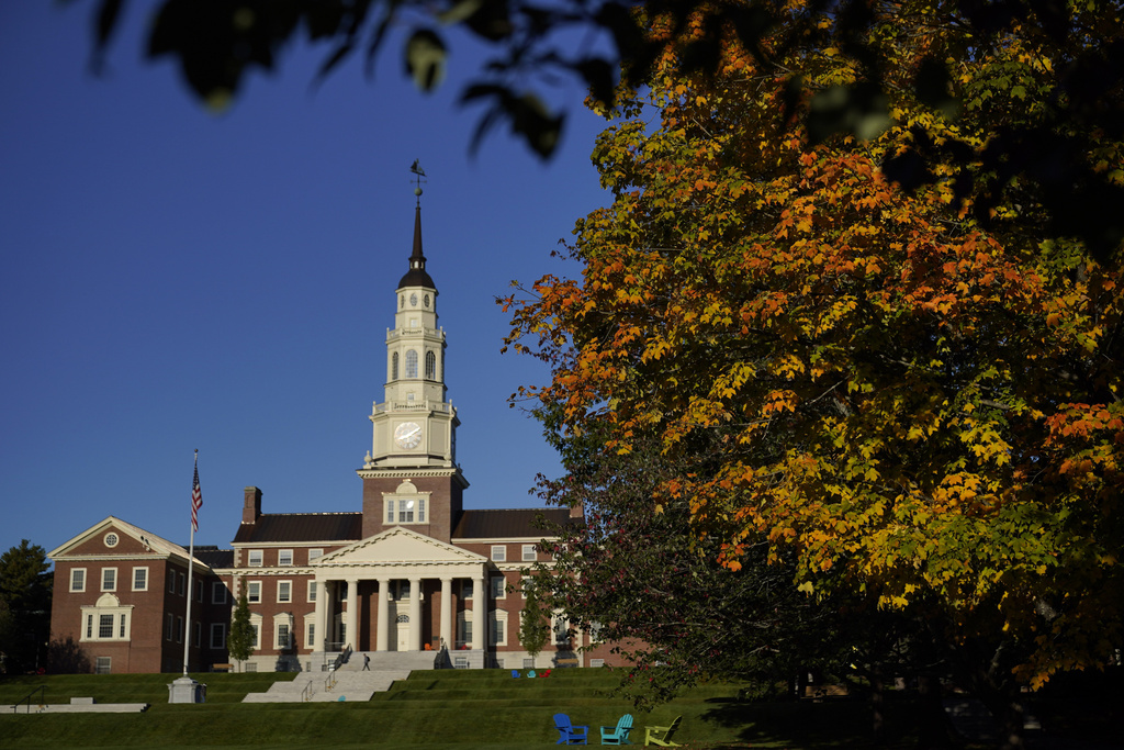 The Miller Library at Colby College, in Waterville, Maine, on Oct. 7, 2021. (Robert F. Bukaty—AP)